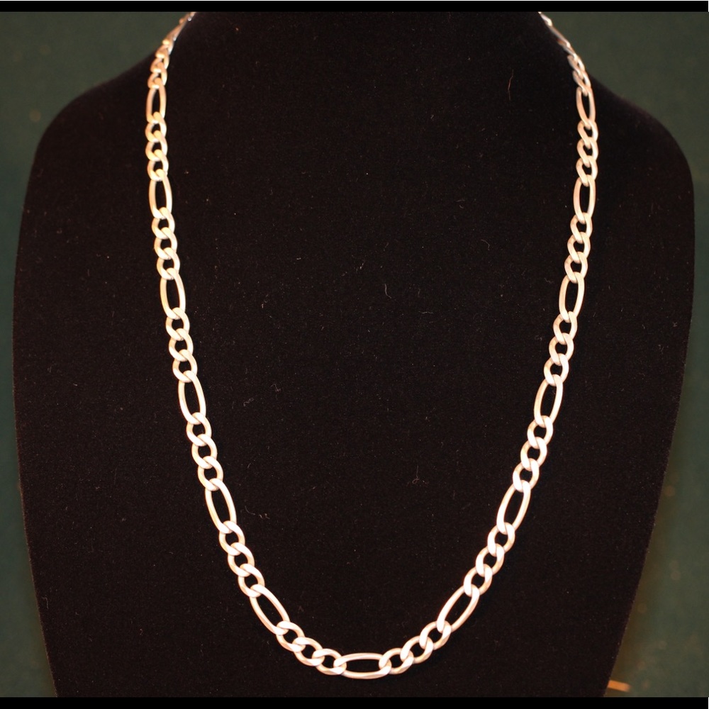 Sterling Silver Curb Chain Necklace (SN0041)